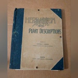 Antique HERBARIUM AND PLANT DESCRIPTIONS Designed Edward T. Nelson Completed